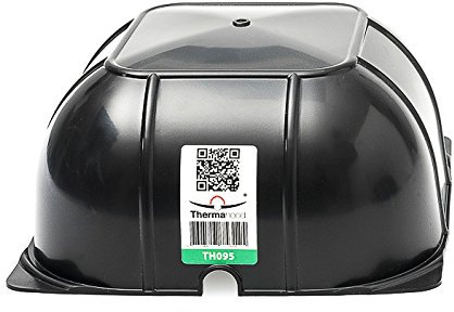 Thermahood - TH095 Pack of 6 - Airtight Downlight Covers for Over Recessed Lights and Downlights - Energy Efficient, Black, 190 x 190 x 95mm