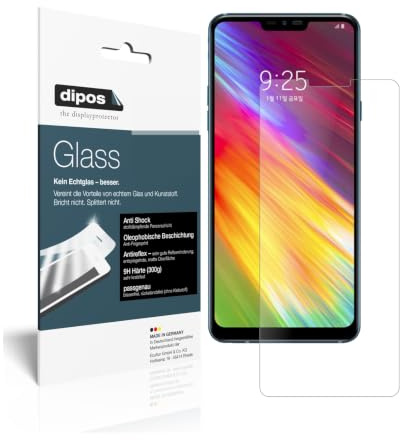 dipos 2x Displayschutzfolie 9H matt für LG Q9 | Antireflex, entspiegelnd, bricht und splittert nicht, kein Echtglas, Anti-Shock, kratzfest, blasenfrei, selbstklebend
