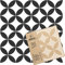 NAKLEO Tile Painting Stencil 60x60 cm, Cabril Spanish Moorish Flower Moroccan, Plastic Reusable Large Template, Home Decor Craft DIY, Floor Concrete Patio Wall - Terracotta