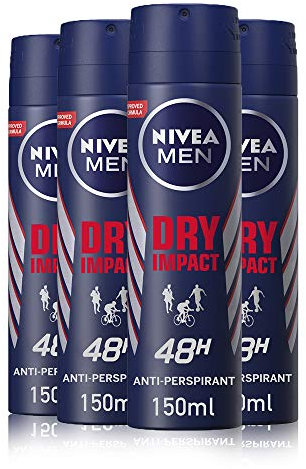 NIVEA Men Deo Dry 150ml Pack of 4
