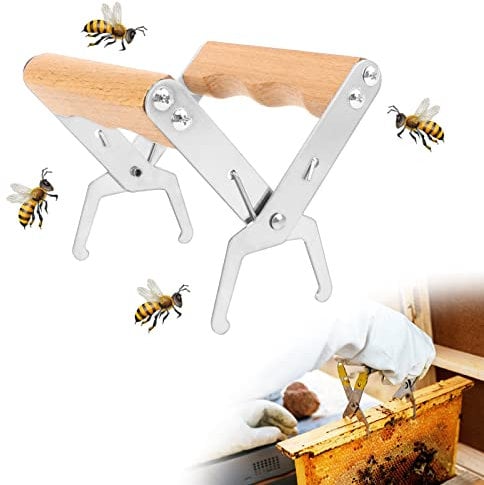 Hive Rahmen Imker Werkzeug Bienenwaben Werkzeug Imkerei Zange für Imker zum Schutz vor Bienenstich