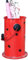 MFLASMF Regenschirmständer Eisen Kreatives Design Hydrant Regenschirm Lauf Retro Nostalgie Haushaltsbar Coffee Shop Lang- / Kurzgriff Regenschirm-Aufbewahrungshalter (Farbe: Rot)