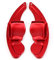 HIBEYO 2 Stücke Schaltwippen Verlängerung Shift Paddle Alu Rot für VW Golf 6 Passat cc Golf 5 MK5 MK6 Tiguan Jetta GTI R20 R36 Scirocco EOS Lenkrad Schaltwippe Dekor Ersatzsatz Extensions Zubehör