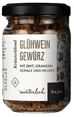 WAJOS Glühwein Gewürz 70g | Gewürzmischung mit Zimt, Orange & Nelke | Glühwein selber machen | winterliches Gewürz, auch zum Kochen & würzen