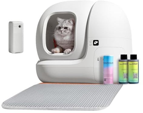 PETKIT Pura Max Selbstreinigende Katzentoilette, 76L Katzenklo Selbstreinigend,xSecure/Geurverwijdering/App-Steuerung/Maximales Fassungsvermögen, Automatisches Katzenklo für Mehrere Katzen