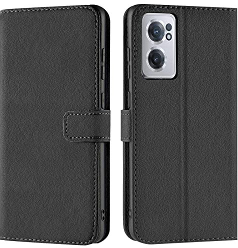Verco custodia per OnePlus Nord CE 2 5G, Case per OnePlus Nord CE 2 5G Cover PU Pelle Portafoglio Protettiva, Nero