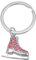 TEAMER 3D Türkis Kristall Schlittschuh Schlüsselanhänger - Eiskunstlauf Skater Schmuck für Frauen, Rosa Strass D, 22*23mm