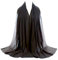 Scarf Shack Damenschal, Hijab, Chiffon, Georgette, handgefertigt, weich, Premium-Qualität, Sarong-Schal, Maxi-Schal, einfarbig, einfarbig, hergestellt in Dubai (Braun)
