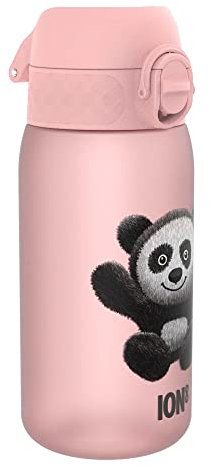 ION8 Gourde Enfant, 350 ml, Anti-Fuite, Facile à Ouvrir, Verrouillage Sécurisé, Lavable en Lave-Vaisselle, Sans BPA, Poignée de Transport, Facile à Nettoyer, Carbone Neutre, Motif Pandas