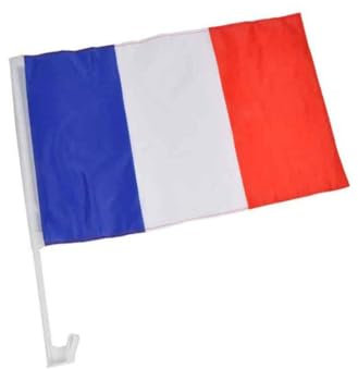 Paris Prix Drapeau pour Voiture France 45cm Bleu, Blanc & Rouge