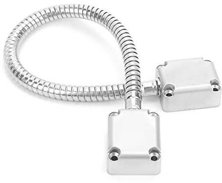 401 Stainless Steel Door Loop, Wire Protector Wire Cover Cord Organizer Flexiable Effictivly Protect for Exposed Mounting Access Control