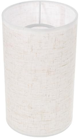 NUOBESTY Abat-Jour E27 En Lin Beige, Abat-Jour Pour Lampe De Chevet, Suspension Et Lampadaire, Accessoire De Luminaire IntéRieur, 20x12x12cm