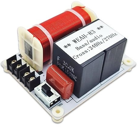 Newwyt WEAH-83 Audio-Lautsprecher-Crossover Reiner Bass Frequenzteiler Frequenzweichen Lautsprecherfilter DIY für Heimkino