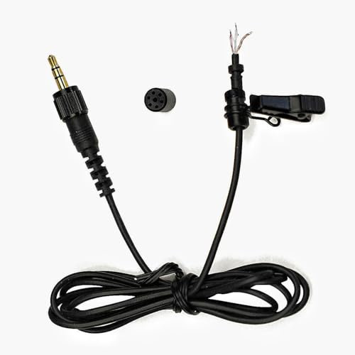 3.5mm Stereo to Bare Wire, 3.9ft 1/8 3 Pole TRS Male Plug with Screw Lock Audio Cable Fit for 6027 5822 4015 Mic Core Like Sennheiser Sony Shure Boya Saramonic Lavalier Microphone Cable Repair