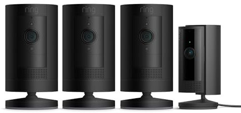 Ring Outdoor Camera Battery 3 pack (Stick Up Cam) + Indoor Camera (2nd Gen) | Security Camera with 1080p HD Video, Two-Way Talk, alternative to CCTV system | 30-day free trial of Ring Home
