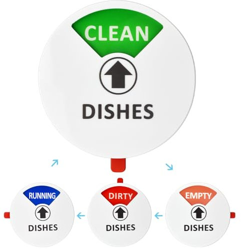 SIYINGSAERY Indicateur Magnetique Lave Vaisselle 15cm Indicateur Aimant de Lave Vaisselle Indicateur Aimant Lave Vaisselle Porte Indicateur Aimant pour Lave Vaisselle