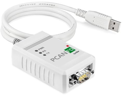 CAN FD-Analysator PCAN FD USB zu CAN FD kompatibel Peak IPEH-004022/002022 (aktualisiertes Kabel auf Schwarze erweiterte Version)(PCAN FD)