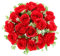 CUQRY Friedhofsblumen für Grab 18 Seide Künstliche Blumen für Friedhof Rote Gedenkrosen Blumen für Grabsteine Grabvase Beerdigung Dekorationen