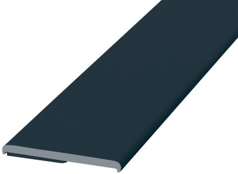 Fensterleiste Abdeckleiste Flachleiste Flachprofil Deckleiste Kunststoff selbstklebend Weiß Anthrazit Hub-Fenster (Anthrazit, 30 mm)