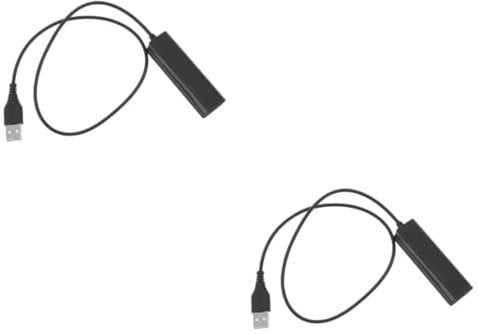 MERRYHAPY 2pcs Pc Usb Plug Computer Pc Laptop to Rj9 Female Adapter Cable Cord Headset Adapter Converter