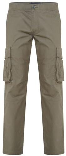 KAM Cargo Pants Stretch Fit Pockets Casual Trousers Mens Plus Size 40W-60W 124