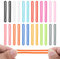 JJUNW 24 Stück Silikon Gummibänder, Breit Haushaltsgummi, Groß Haushaltsgummis Mülleimer Gummiband Bunte Wiederverwendbar für Büro Zuhause Schulbedarf (8x0,5cm)