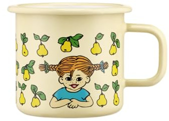 Pippi Peppi Pitkatossu | Emaille-Tasse | Früchte | 0,37 l