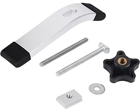 Schnellspann-Niederhalteklammer-Set aus Metall, T-Nut, T-Schienenklemmen mit 8-mm-Gewindestange und T-Schraube Zum Halten, Positionieren und Fixieren von Werkstücken (Ein Satz