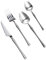 Mikinona 1 Set Set posate e cucchiai in acciaio inox forchetta stoviglie utensili da cucina posate di bistecca posate forchette maniglie di posate spesse acciaio inossidabile 304