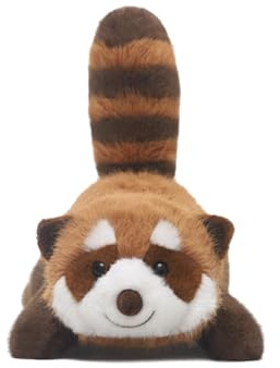 Herfair Waschbär Kuscheltier, Niedlich Waschbär Plüschtier, Spielzeug Stofftier zum Spielen & Kuscheln, Plushie Geschenke