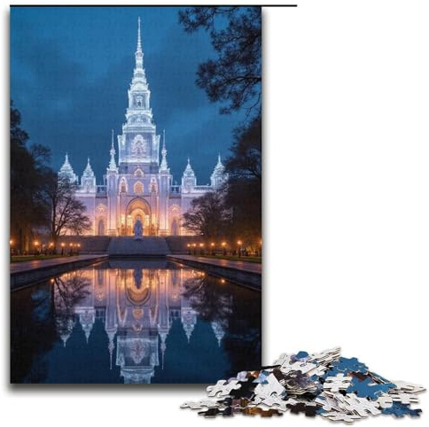 Puzzle für Erwachsene Crystal Palace 1000 Teile Holzpuzzle für Erwachsene und Kinder ab 12 Jahren Lernspielzeug 1000 Teile (38 x 26 cm)