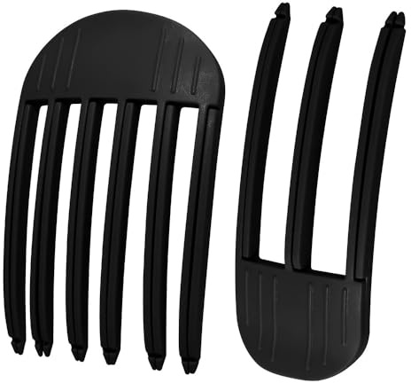 SDFWGG Lot de 2 Hair Volume Clip Pinces à Cheveux Sans Couture pour Racines Idéales pour Coiffures Volumineuses et Cheveux Moelleux (Noir)