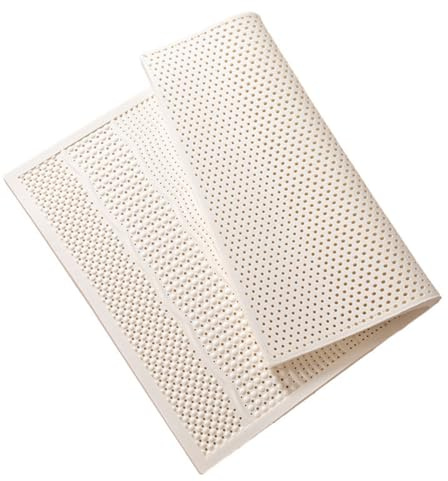 Faltmatratze aus Naturlatex, tragbarer, atmungsaktiver Bezug, dick, 2,5 cm, für Zuhause und Schlafzimmer, 200 x 200 cm, komfortable Schlaflösung.