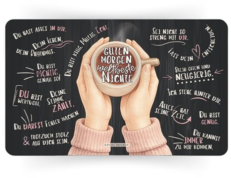 Frühstücksbrettchen „Guten Morgen Nichte“ | Geschenk für Nichte, erwachsene Nichte, Geburtstag, Weihnachten, liebevolle Botschaft, besondere Aufmerksamkeit