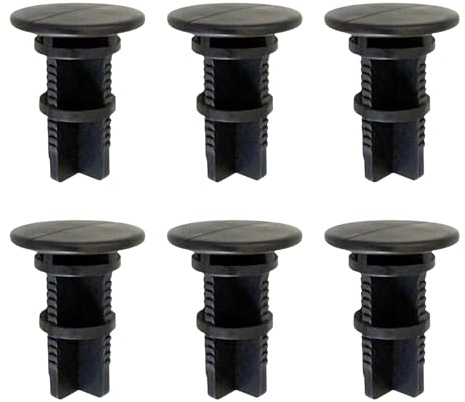 6 Pcs Wheelie Bin Lid Hinge Pins, Compatible with Household or Commercial Wheelies Bins, Wheelie Bin Pins,Wheelie Bins Hinge in UK,Black Plastic Inge Pin,Trash Can Universal Accessories