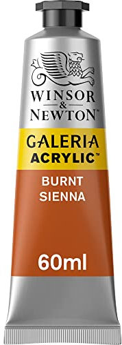 Winsor & Newton 2120074 Galeria Acrylfarbe, hohe Pigmentierung, lichtecht, buttrige Konsistenz, 60 ml Tube - Siena Gebrannt