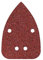 wolfcraft 10 Haft-Schleifblätter für Holz und Metall 96 x 136 mm I 1763000 I Körnung 120 I für Multischleifer, Dreieckschleifer, gelocht zur Staubabsaugung