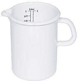 Riess, 0349-033, Küchenmaß 14, CLASSIC- WEISS, Durchmesser 14 cm, Inhalt 2 Liter, Emaille, weiß, Induktion