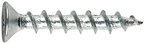 Tornillos para carpintería de PVC Cincado. Diámetro de cabeza 7 mm - MEDIDA: 4,3 x 16 - Unid: 1000