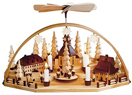 Rudolphs Schatzkiste Weihnachtsberg mit Pyramide Höhe=40cm NEU Lichterbogen Fensterbogen Erzgebirge Seiffen Weihnachten Holz Dekoration