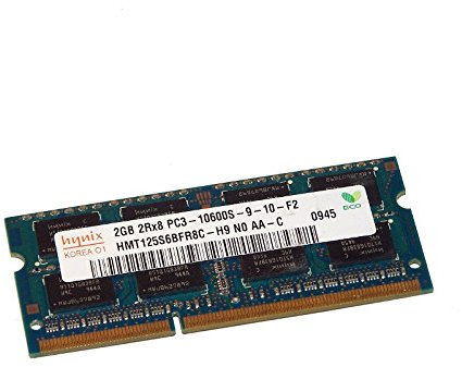 2 GB RAM PC portatile SODIMM Hynix HMT125S6BFR8C-H9 DDR3 1333MHz PC3-10600S CL9