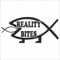 INDIGOS UG Auto Aufkleber Reality Bites Darwin Christian Fish schwarz - 149mmx68mm - Autoaufkleber - Tuning - Sticker - Heckscheibe - Fahrrad - Motorrad - UV beständig