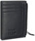 flintronic Portefeuille en Cuir, Noir Etui RFID Blocage Porte Carte de Crédit, Zip Porte-Monnaie, Coffret Cadeau