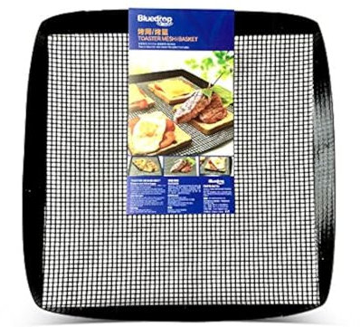 antihaftbeschichtet PTFE Toaster Korb | Crisp Chips Bakery tray|food Grade Woven Backform Glas Korb | Grill Korb 30X35CM schwarz