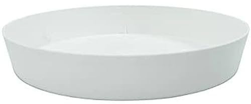 NO DISPONIBLE 8728 Plato INYECCION Maceta Ø28X4,4CM Color Blanco, Multicolor, 28x28x4.4 cm