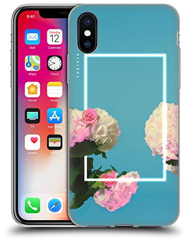 Head Case Designs Offizielle The 1975 Rosen Blau Berühmte Kunst Gelhülle [Militärischer Schutzgrad] Kompatibel Mit Apple iPhone X/iPhone XS Und Kompatibel Mit MagSafe