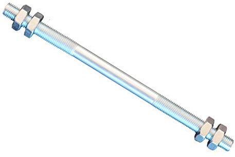 FKAnhängerteile 1 Stück Gewindestange M12 Rechts - Links Gewinde 300 mm + 4 Muttern