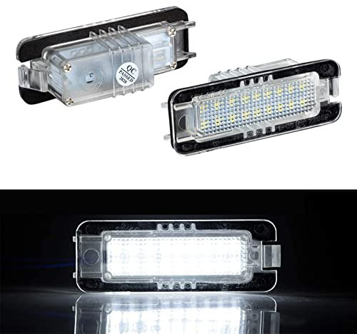 OZ-LAMPE LED Kennzeichenbeleuchtung für V-W Polo 9N 6R CC GOLF4 GOLF5 GOLF6 GOLF7 Lupo Scirocco Phaeton NEW Beetle, Kennzeichenleuchten für Porsche 718 Boxster Cayman 911 Panamera Macan