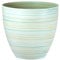 Serenity Rings Plastic Planter - White, Single Pot - 35cm (H) x 38cm (Dia) - Suitable for Indoor or Outdoor Use.
