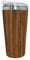 NERTHUS FIH 633 Tasse Double paroi 500 ML, Isotherme, sans Danger pour Les Aliments, Passe au Lave-Vaisselle, Verres à café de Voyage sans BPA, Acier Inoxydable, Bois, 9,5 x 19 cm (Hauteur)